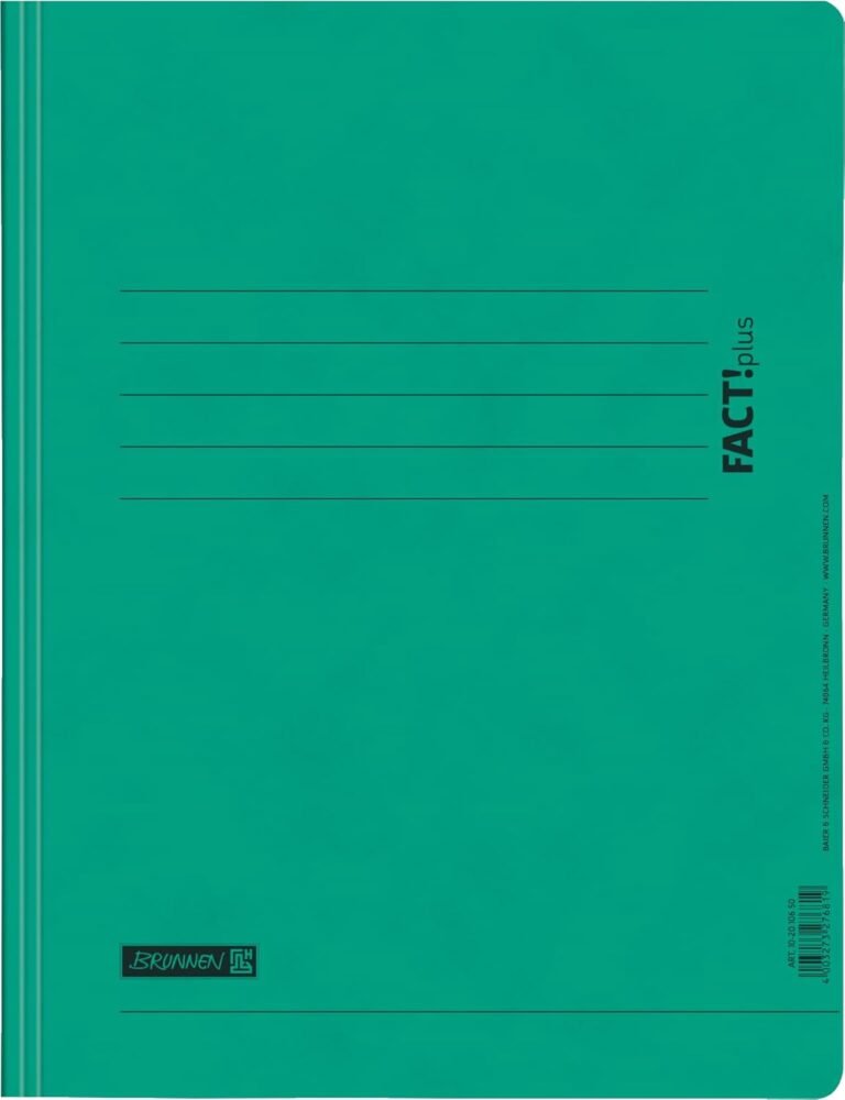 BRUNNEN FACT!plus Folder | A4, Filling Height: 10 mm, Green-B00D0RB37E
