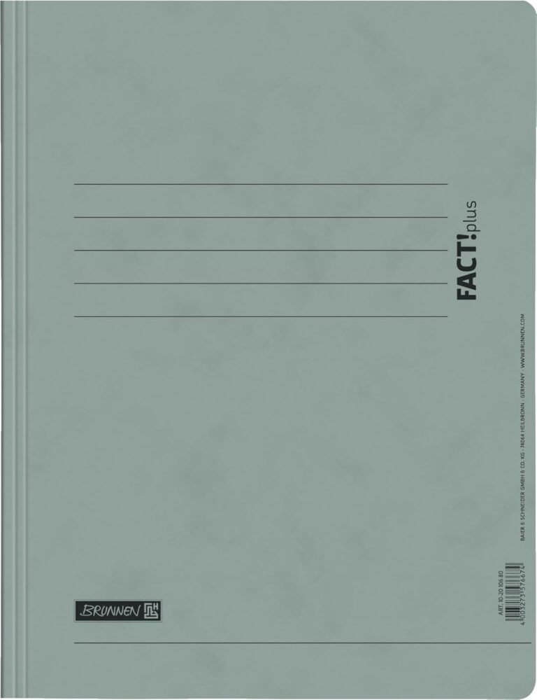 BRUNNEN FACT!plus Folder | A4, Filling Height: 10 mm, Grey-B001QPNZJQ