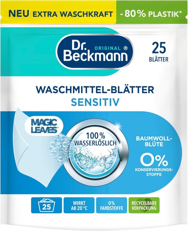 Dr. Beckmann Detergent Sheets Sensitive Cotton Blossom-B0D22Q8GCS