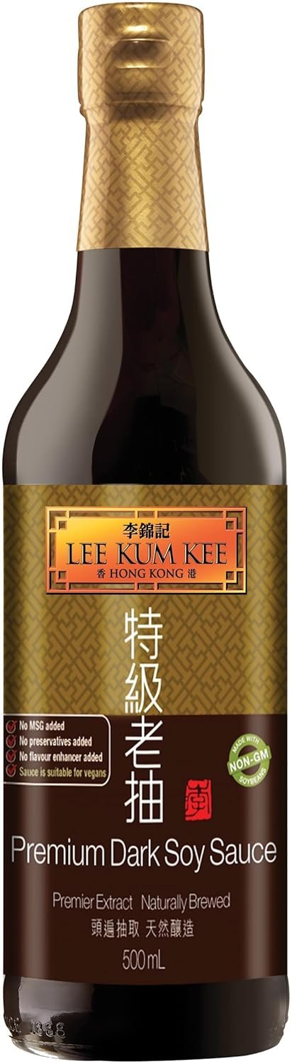 Lee Kum Kee Dark Soy Sauce Premium – Soy-based seasoning sauce – 1 x 500 ml-B0812CFX27