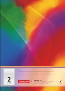BRUNNEN Exercise Book | A4, Line 2, 32 Sheets, Multicolored-B00C74B0SI 128 71atN5ERB8L. AC SL1500