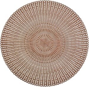 Zeller 26819 Placemat "Cut out", Plastic, Round, Copper, approx. Ø41 cm-B072L8198Y 78 81wOd3qbgHL. AC SL1181