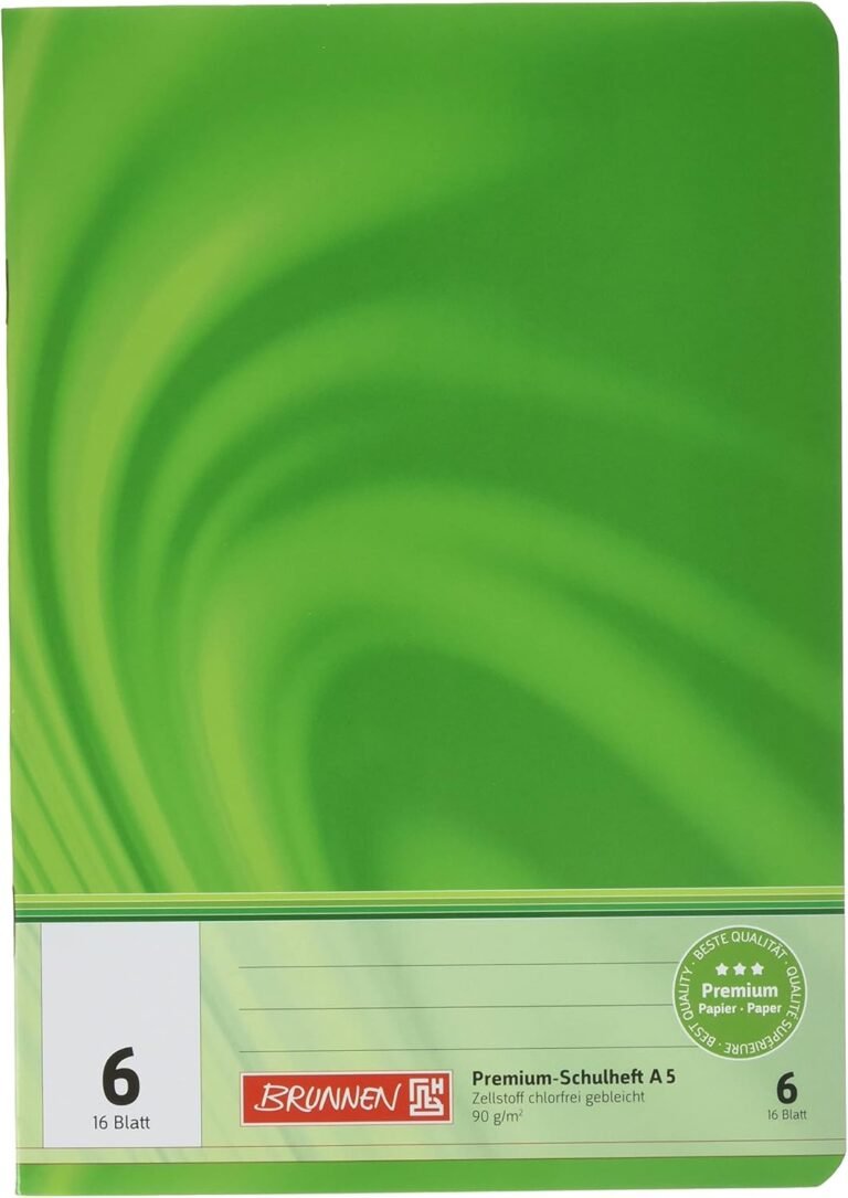 Brunnen 104570602 Exercise Book A5 Vivendi (16 sheets, blank, with lined page)-B00X0VT3UY