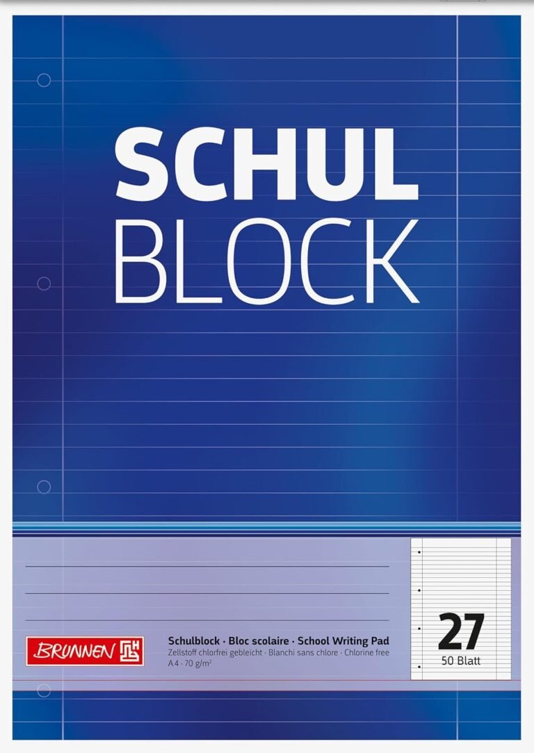Brunnen School Pad A4 Lin27 50 Sheets, 1 Pack-B001EQWR4G