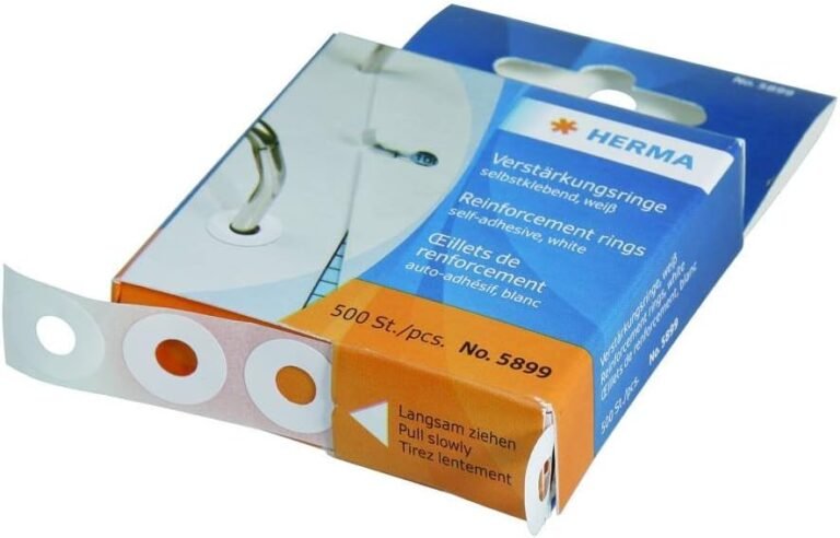 HERMA 5899 Reinforcing Rings on a Roll – 500 Pieces – Detailed Review-B003E77WNY