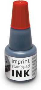 Imprint Refill Ink 7711 for Imprint Hand Stamp Pads 9071M, 9072M, 9073M – Review-B07KTPL4YL 154 Imprint Refill Ink 7711 for Imprint Hand Stamp Pads 9071M 9072M 9073M – 1 refill bottle 24ml capacity red water based stamp ink