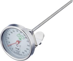 TFA Dostmann Analogue Fat Thermometer Review-B005BBGU8O 141 TFA Dostmann analogue fat thermometer made of stainless steel practical kitchen aid optimal frying temperature silver L 51 x W 60 x H 162 mm