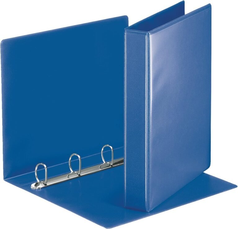 Esselte 49715 Presentation Ring Binder with Pockets A4 Polypropylene 4 Rings 30 mm Blue-B0013MWPLG