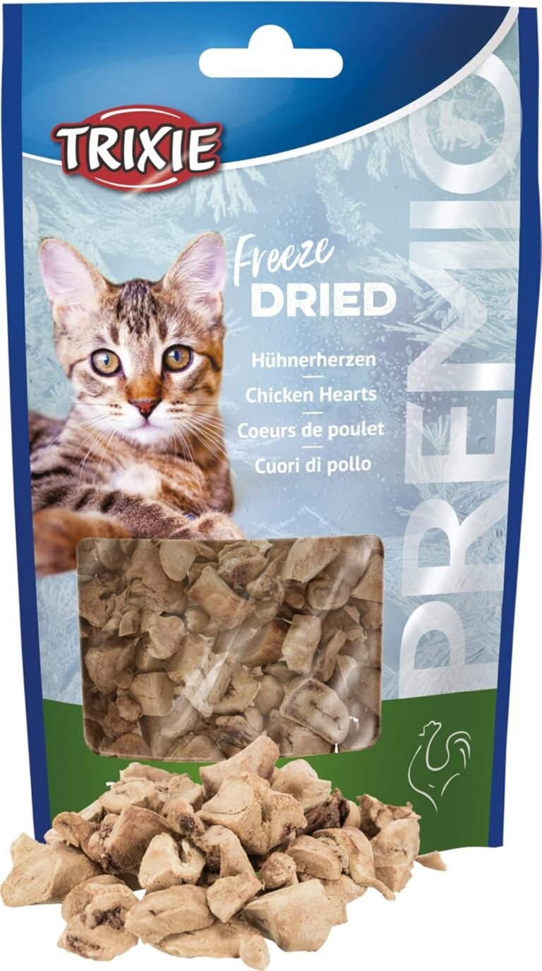 TRIXIE Premio Freeze Dried Cat Snack Dried Chicken Hearts – B088GN2KWB